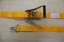 画像をギャラリービューアに読み込む, HIDAX ラッシングベルト3t(Jフック)ベルト巾50mm、長1m(固定側)/7m(調節側) 10本